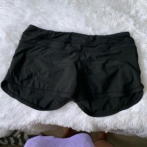 Black lululemon shorts